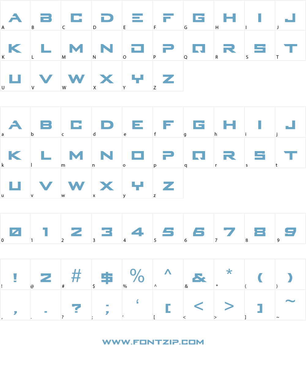 Terminator Genisys Font Character
